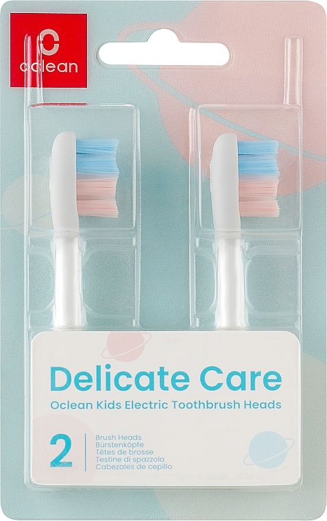Насадки для детской электрической зубной щетки - Oclean P3K1 Brush Head Kids White — фото N1