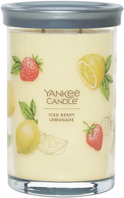 Ароматична свічка на підставці "Крижаний ягідний лимонад", 2 ґноти - Yankee Candle Iced Berry Lemonade Tumbler — фото N1