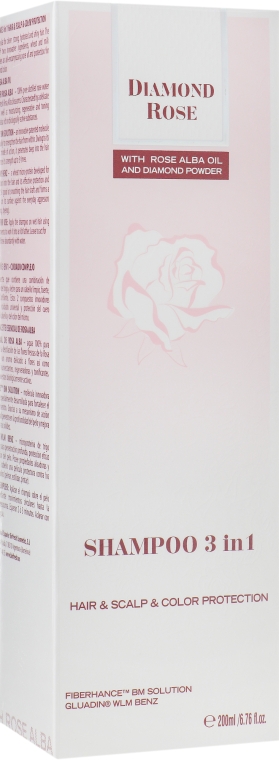 Шампунь 3 в 1 "Волосся + шкіра + захист кольору" - BioFresh Diamond Rose Shampoo 3 in 1 — фото N1