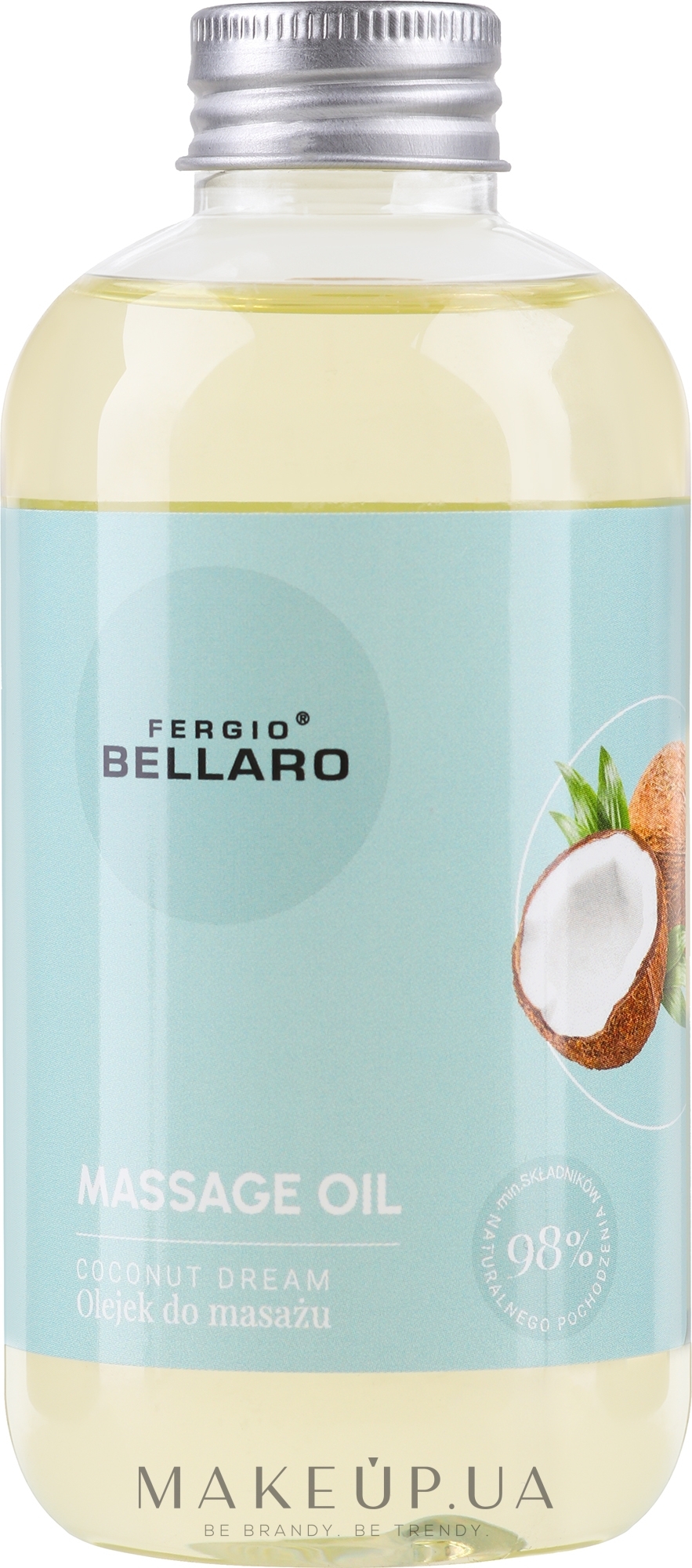 Масажна олія "Кокос" - Fergio Bellaro Massage Oil Coconut Dreem — фото 200ml