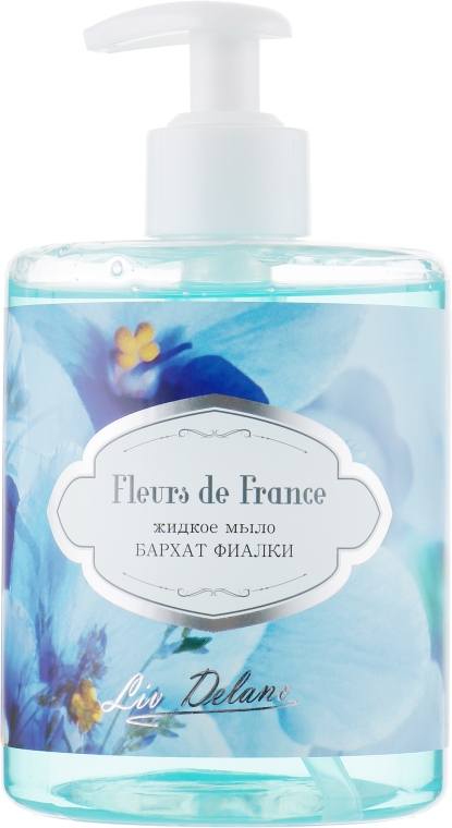 Жидкое мыло "Бархат фиалки" - Liv Delano Fleurs de France Liquid Soap