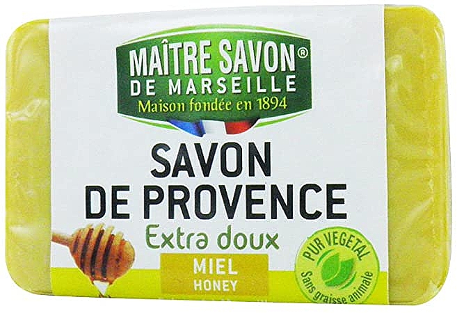 Мило "Мед" - Maitre Savon De Marseille Savon De Provence Honey Soap Bar — фото N1