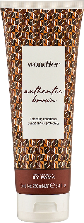 Кондиціонер для коричневих відтінків - Professional By Fama Wondher Authentic Brown Defending Conditioner — фото N1