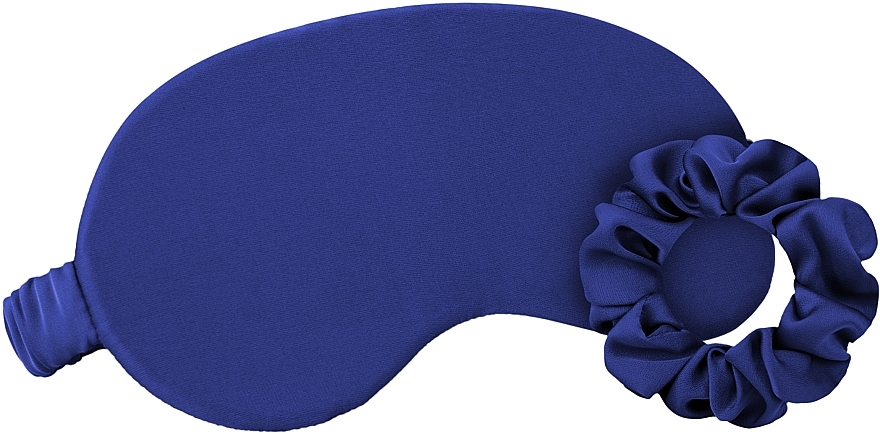 Набор для сна синий в подарочном чехле "Relax Time" - MAKEUP Gift Set Blue Sleep Mask, Scrunchie, Ear Plugs — фото N2