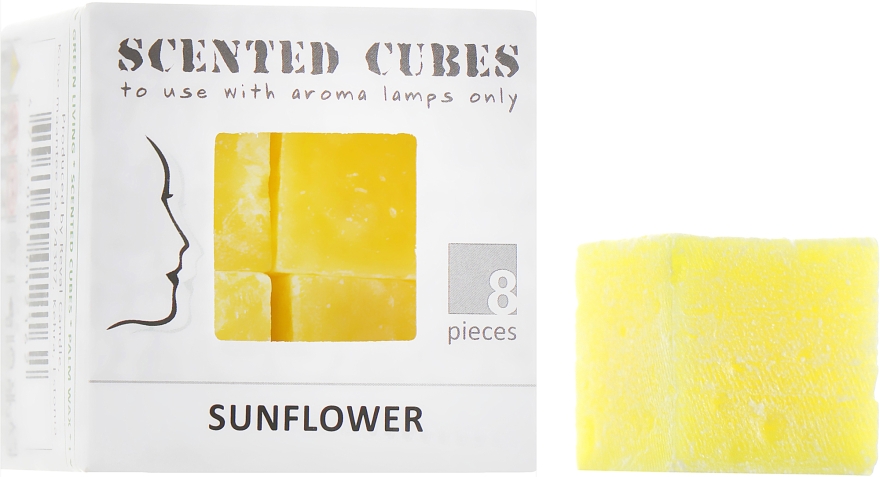 Аромакубики "Подсолнух" - Scented Cubes Sunflower Candle — фото N1