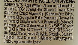 Роликовий дезодорант з екстрактом вівса - Babaria Oat Extract Avena Roll On Deodorant — фото N3