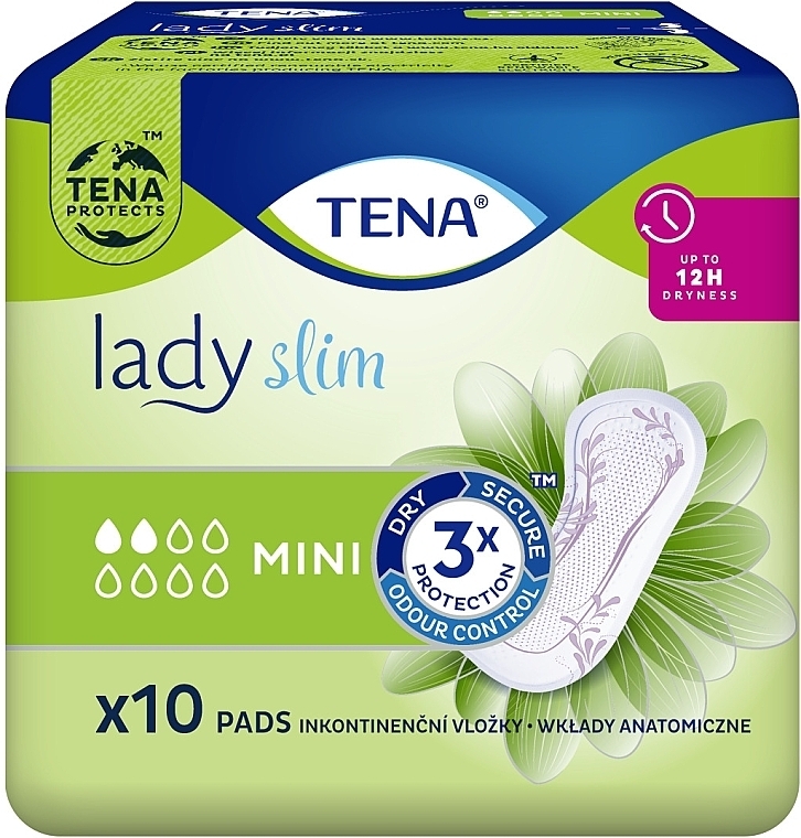 Урологические прокладки TENA Lady Slim Mini, 10 шт. - Tena — фото N2