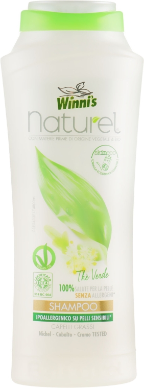 Шампунь для жирных волос - Winni's Naturel The Verde Shampoo