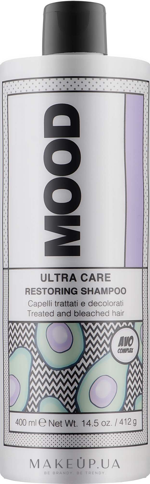 Відновлювальний шампунь - Mood Ultra Care Restoring Shampoo — фото 400ml