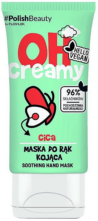 Маска для рук, успокаивающая - Floslek Oh! Creamy Soothing Hand Mask Cica — фото N1