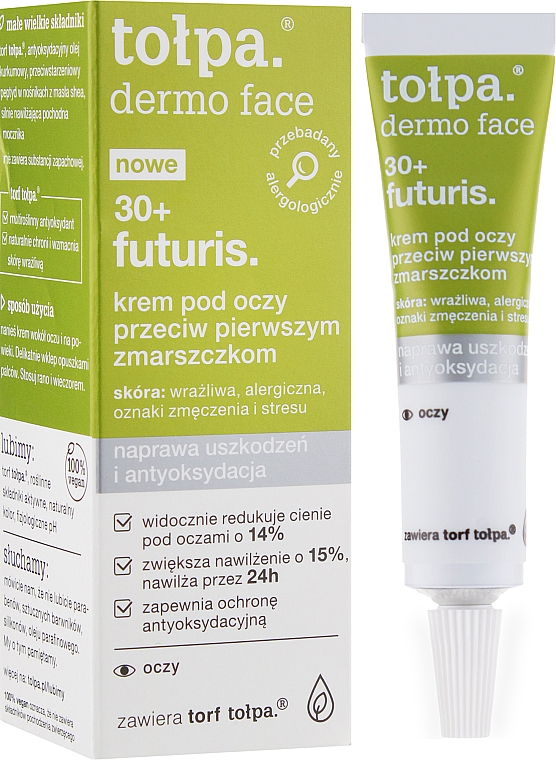Крем для шкіри навколо очей від перших зморшок - Tolpa Dermo Face Futuris 30+ Eye Cream — фото N2