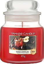 Духи, Парфюмерия, косметика Ароматическая свеча в банке - Yankee Candle Apple & Sweet Fig Candle