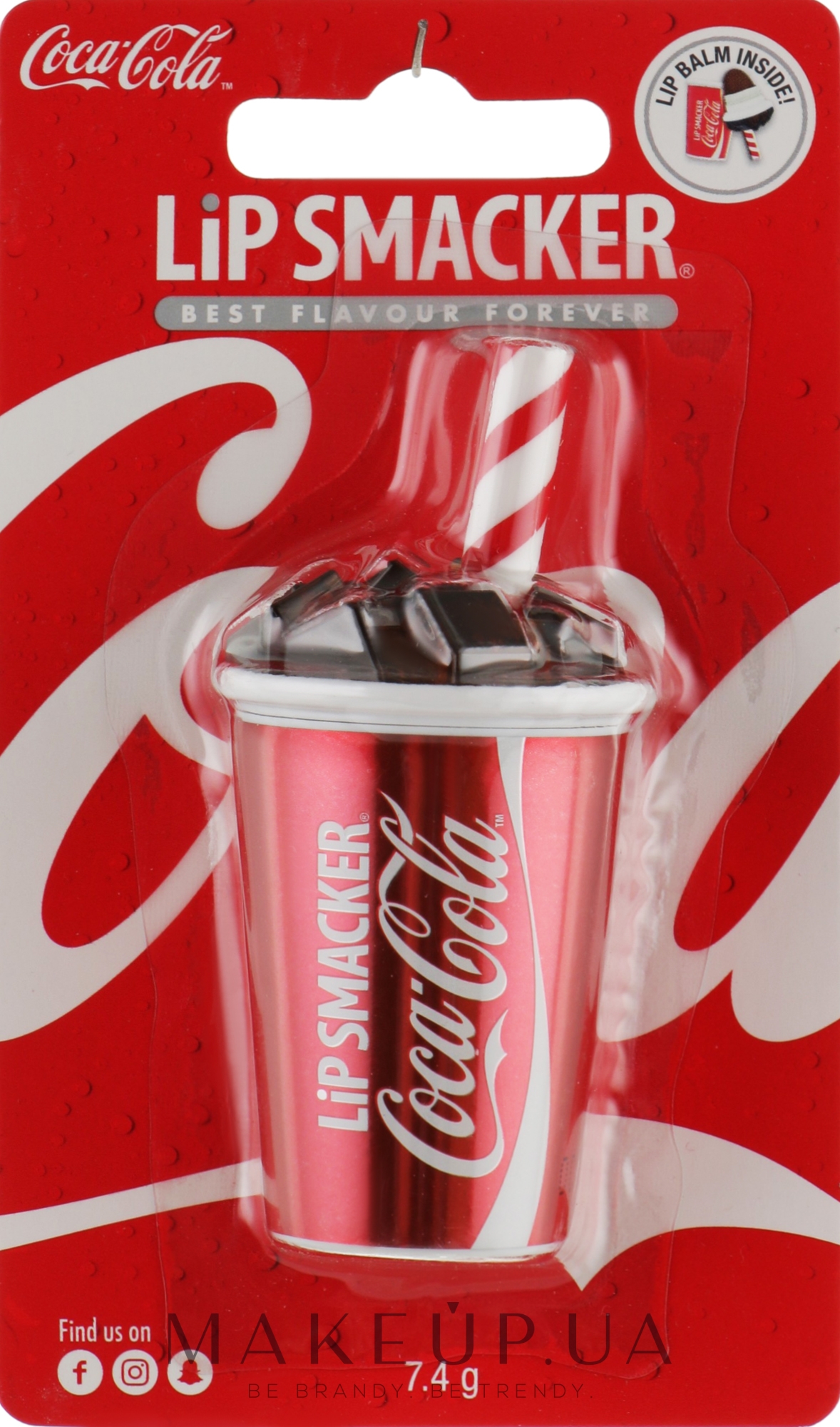 Бальзам для губ "Coca-Cola", стакан - Lip Smacker Coca-Cola Classic Lip Balm — фото 7.4g