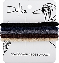 Парфумерія, косметика Набір різнобарвних гумок для волосся UH717738, 5 шт - Dulka