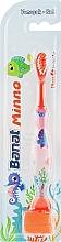 Детская зубная щетка, оранжевая, мягкая - Banat Minno Toothbrush — фото N1