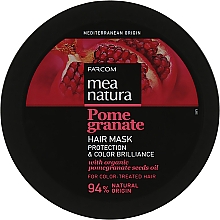 Духи, Парфюмерия, косметика Маска для окрашенных волос с маслом граната - Mea Natura Pomegranate Hair Mask