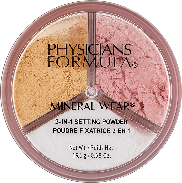 Фиксирующая пудра для лица - Physicians Formula Mineral Wear 3-In-1 Setting Powder  — фото N1