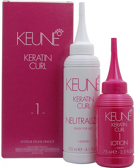 Кератиновый лосьон для волос - Keune Keratin Curl Lotion 1 + Neutralizer — фото N1