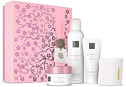 Духи, Парфюмерия, косметика Набор - Rituals The Ritual Of Sakura Medium Gift Set 2024 (scr/125g + cr/100ml + foam/200ml + candle/140g)