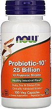 Пробиотик-10, 25 миллиардов - Now Foods Probiotic-10, 25 Billion — фото N1