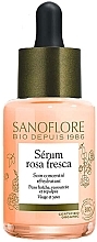 Увлажняющая сыворотка-концентрат для пробуждения кожи - Sanoflore Rosa Fresca Serum Rehydrating Concentrate — фото N1