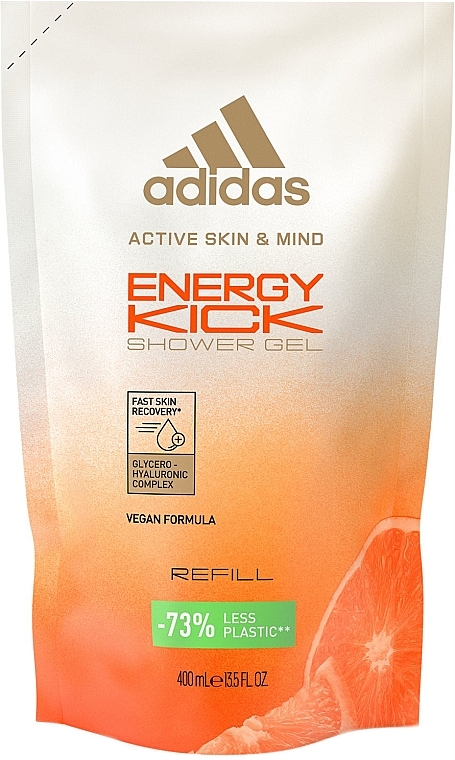 Гель для душу 3 в 1 - Adidas Active Skin & Mind Energy Kick Shower Gel Refill (рефіл) — фото N1