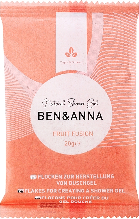 Набір «Фруктовий ф'южн» - Ben & Anna Fruit Fusion Shower Gel Flakes (sh/gel/2x20g) — фото N2