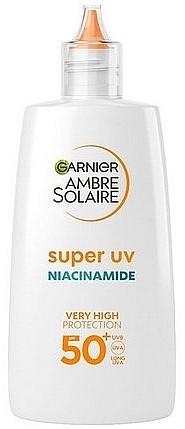 Сонцезахисний флюїд - Garnier Ambre Solaire Super UV Niacinamidem SPF50 — фото N1