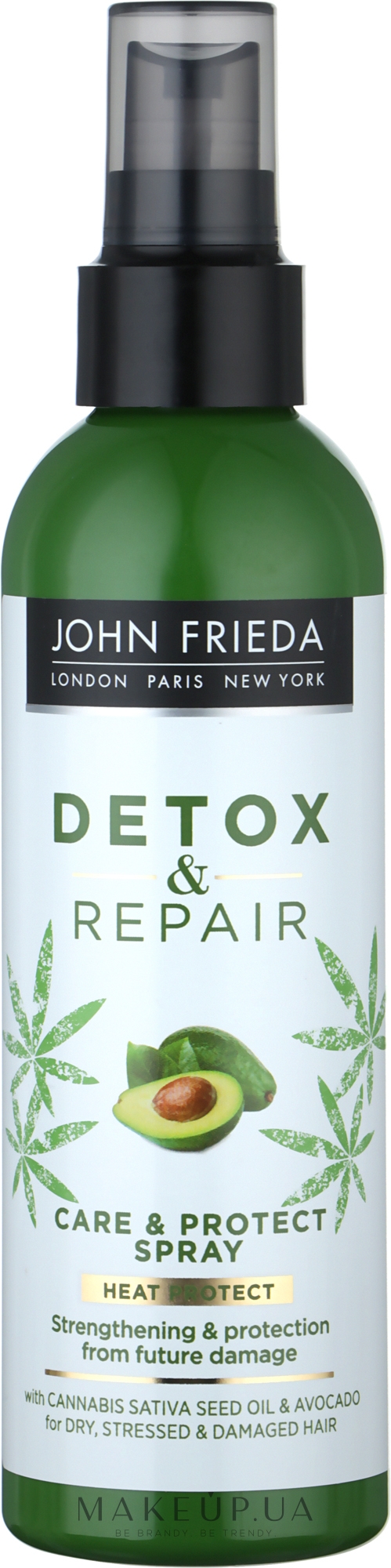 Несмываемый спрей для укрепления волос - John Frieda Detox & Repair Care & Protect Spray — фото 200ml