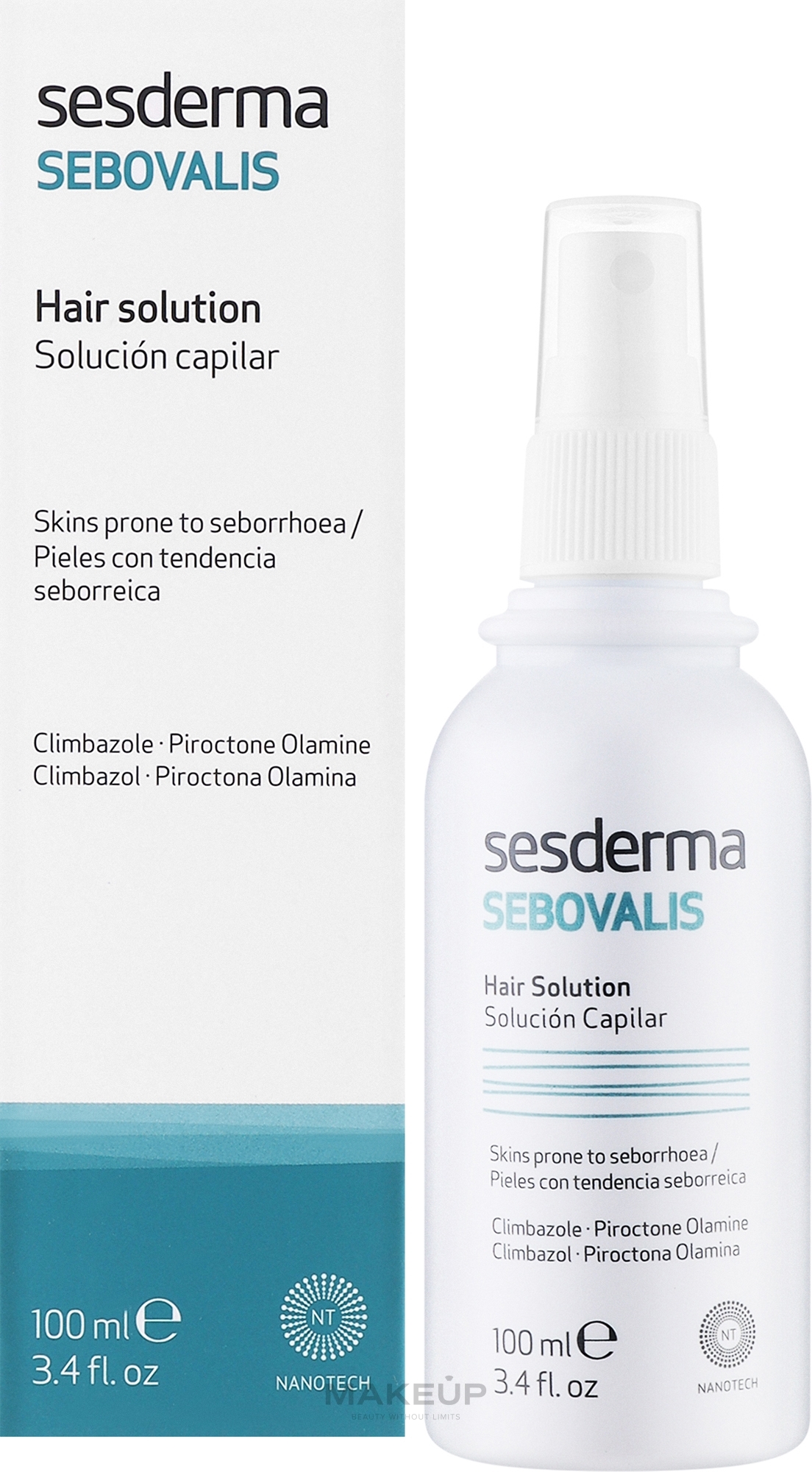 Лосьон для лечения перхоти - SesDerma Laboratories Sebovalis Hair Solution — фото 100ml