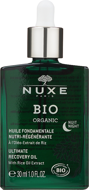 Масло для лица - Nuxe Bio Organic Ultimate Night Recovery Oil — фото N1