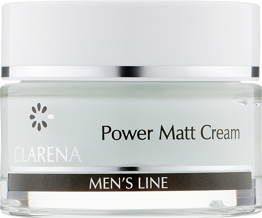 Легкий матирующий мужской крем - Clarena Men’s Line Power Matt Cream