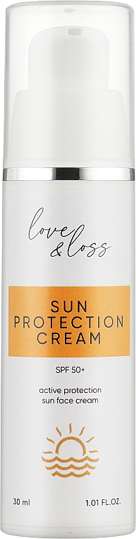 Сонцезахисний крем для обличчя - Love&Loss Sun Protection Cream SPF 50 — фото N3