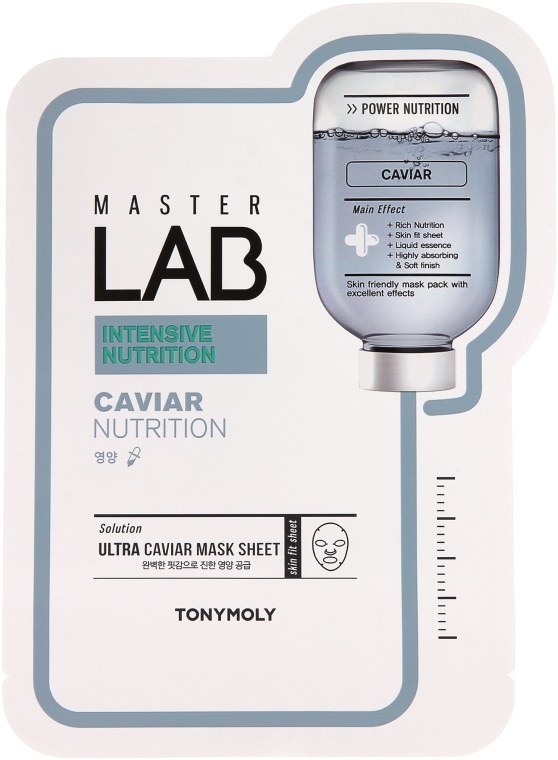 Тканевая маска для лица с черной икрой - Tony Moly Master Lab Caviar Mask