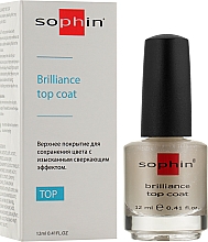 Верхнє покриття для збереження кольору з мерехтливим ефектом - Sophin Brilliance Top Coat — фото N2