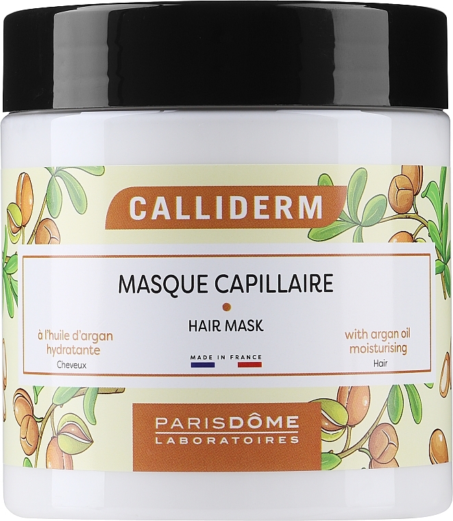 Зволожувальна маска для волосся з аргановою олією - Calliderm Hair Mask with Argan Oil — фото N1