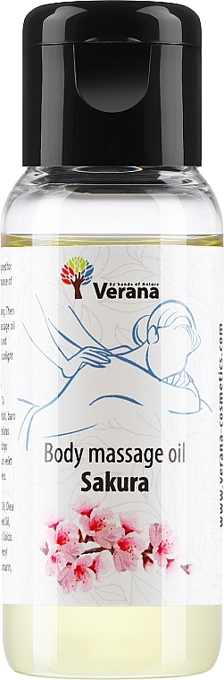 Массажное масло для тела "Sakura" - Verana Body Massage Oil — фото N1
