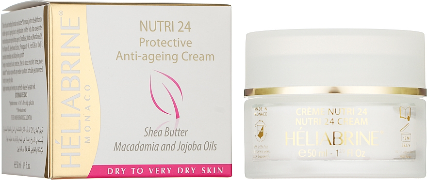 Зволожувальний і тонізувальний крем для сухої шкіри обличчя - Heliabrine Nutri 24 Cream — фото N2