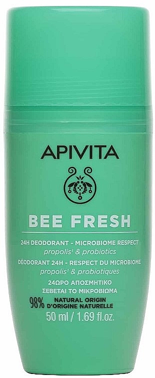 Кульковий дезодорант - Apivita Bee Fresh 24H Deodorant — фото N1