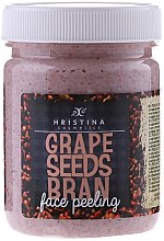 Пілінг для обличчя, з виноградними кісточками  - Hristina Cosmetics Grape Seeds Bran Face Peeling — фото N1