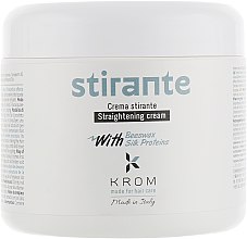 Парфумерія, косметика Крем з проотеїнами шовку і бджолиним воском для випрямлення волосся - Krom Stirante