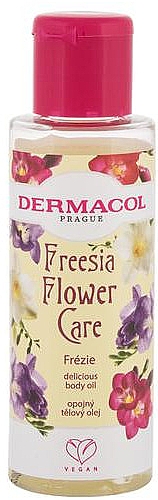Олія для тіла з екстрактом лотоса - Dermacol Freesia Flower Care Body Oil — фото N1