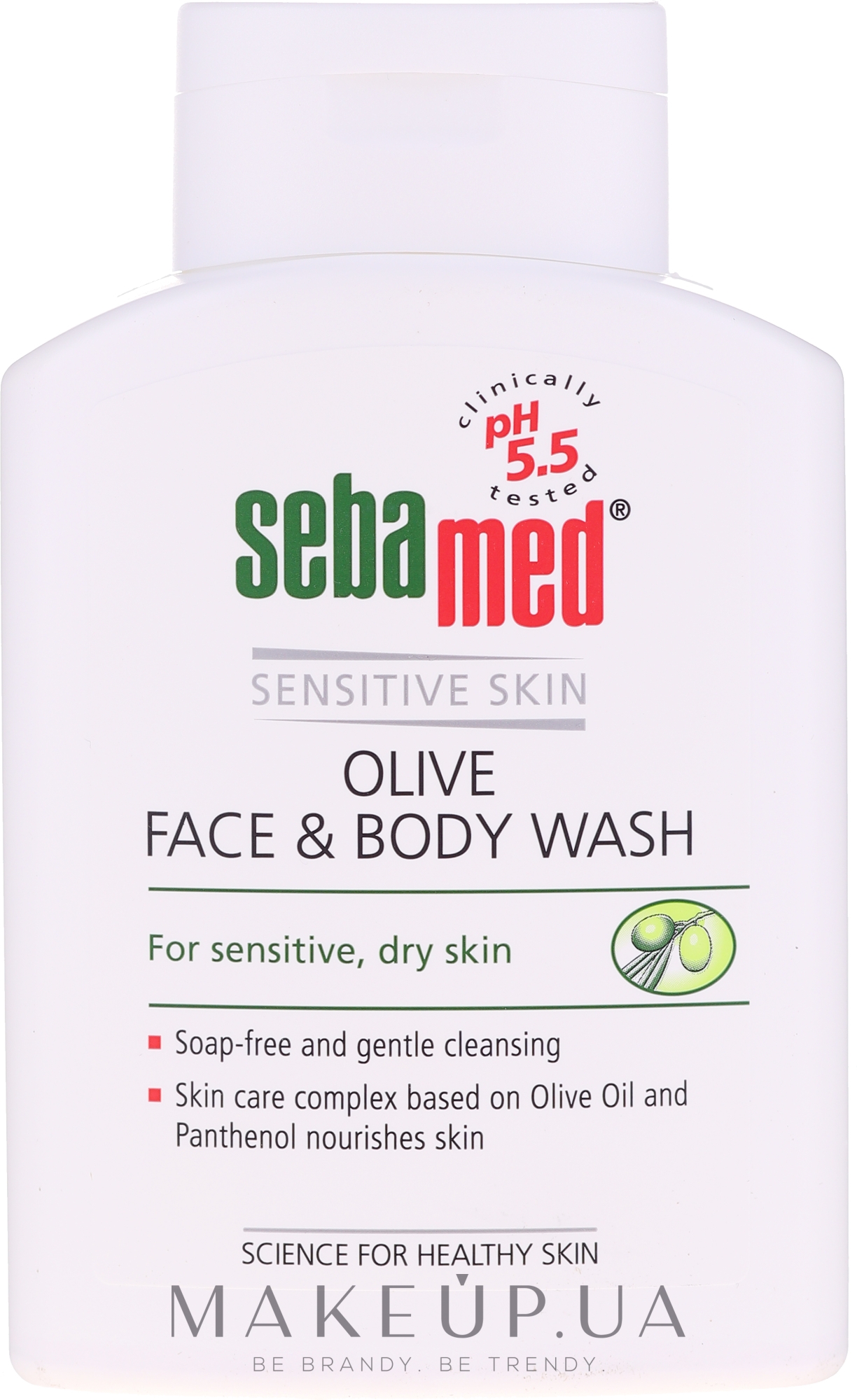Очищающий лосьон для лица и тела - Sebamed Olive Face & Body Wash — фото 200ml