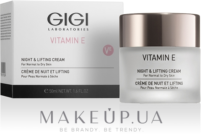Нічний ліфтинговий крем - Gigi Vitamin E Night & Lifting Cream — фото 50ml