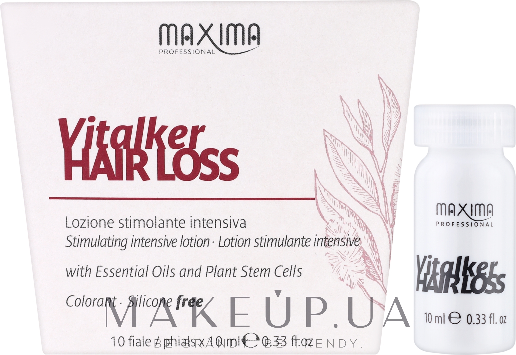 Активний стимулювальний лосьйон проти випадання волосся - Maxima Vitalker Hair Loss — фото 10x10ml