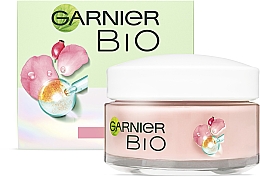 Живильний крем з олією шипшини для надання сяйва тьмяній шкірі обличчя - Garnier Bio Rosy Glow 3in1 Youth Cream — фото N6