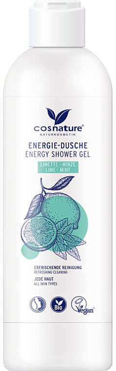 Бадьорливий гель для душу "Лайм і м'ята" - Cosnature Shower Gel Energy Mint & Lime — фото N2