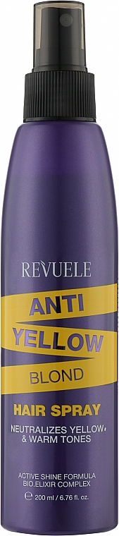 Спрей для волос с антижелтым эффектом - Revuele Anti Yellow Blond Hair Spray