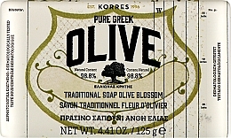 Традиційна олія з оливковою олією - Korres Pure Greek Olive Green Soap Olive Blossom — фото N1