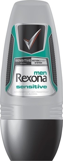 Дезодорант-ролик для чоловіків "Sensitive" - Rexona Men MotionSense Sensitive Deodorant Roll — фото N1